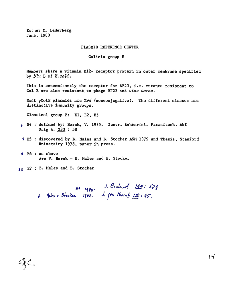 5x-14 Colicin Group E